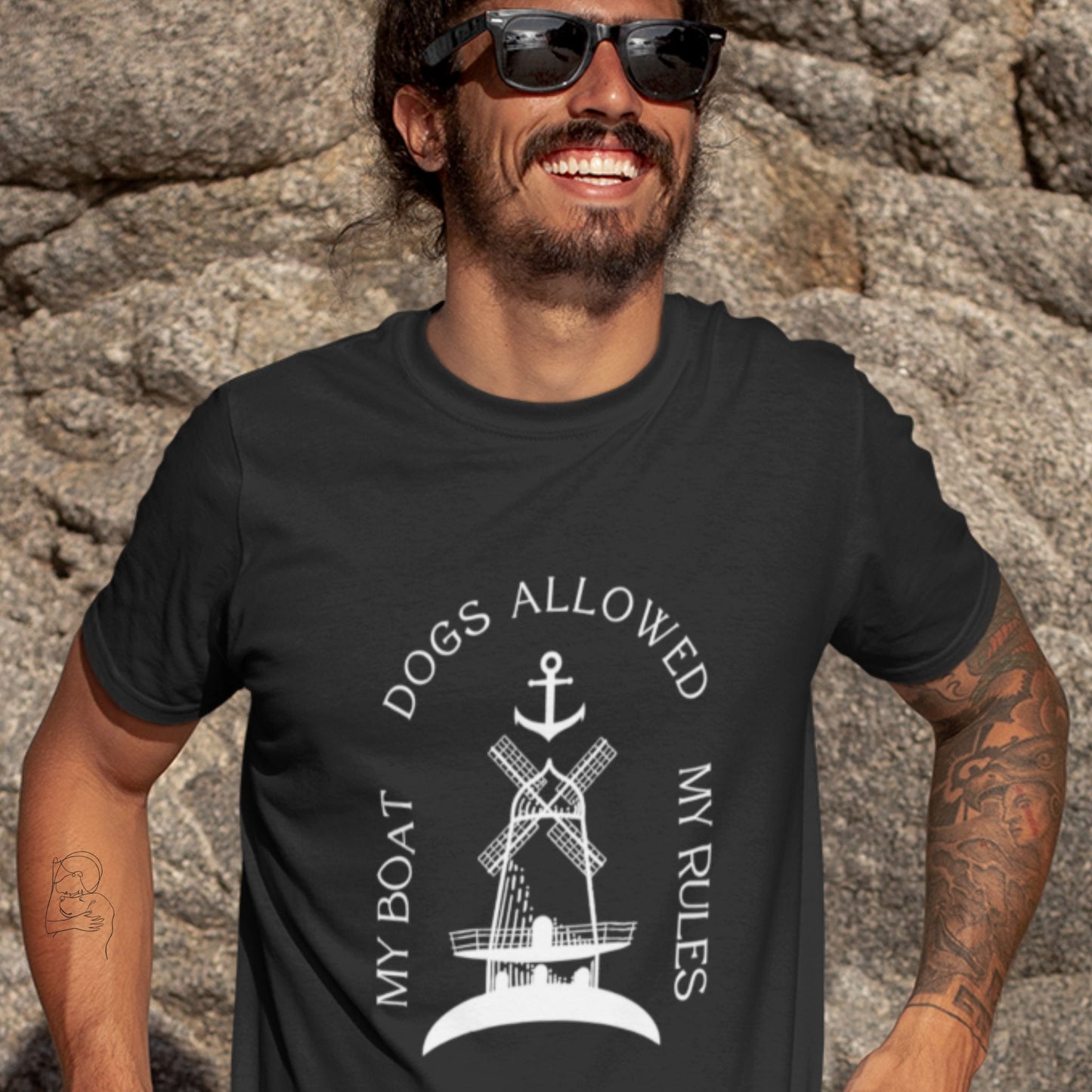 My Boat My Rules- Dogs Allowed Tee